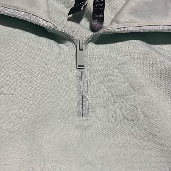 #48 Adidas Pull Over Sweatshirt Bright Blue Size M - Picture 4 of 6